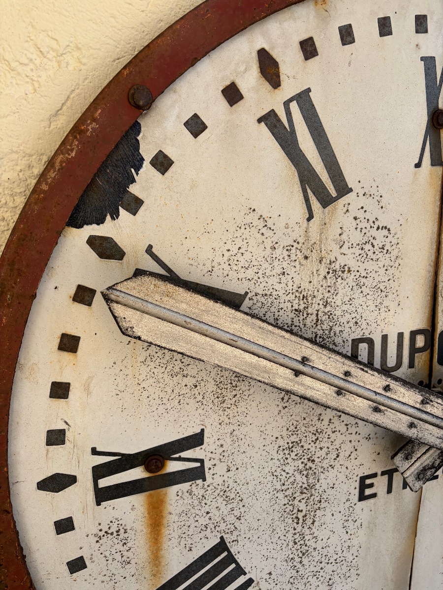 Large Bell Tower Clock Face. Circa 1900-photo-2