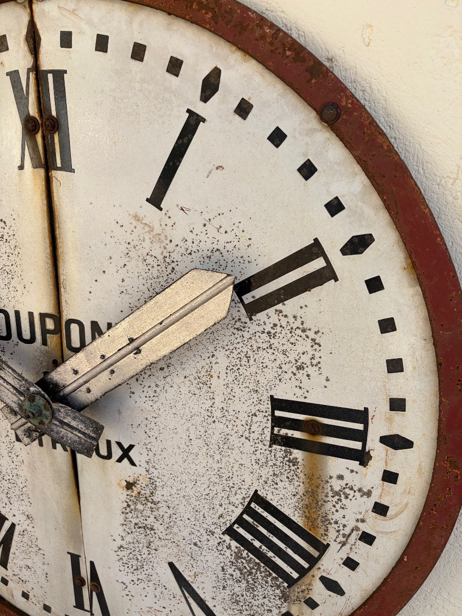 Large Bell Tower Clock Face. Circa 1900-photo-3