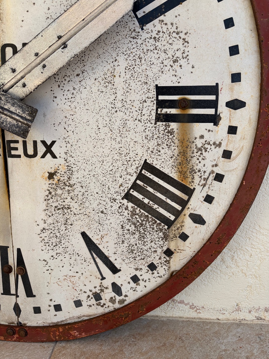 Large Bell Tower Clock Face. Circa 1900-photo-4
