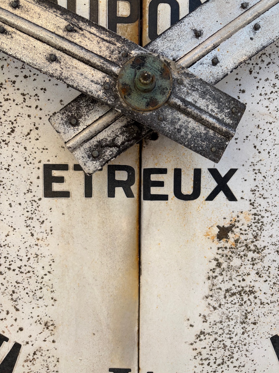 Large Bell Tower Clock Face. Circa 1900-photo-1