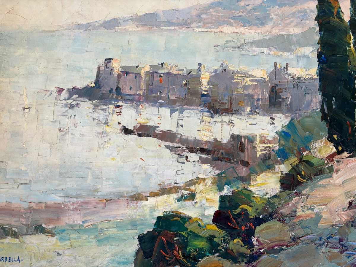 Tony Cardella – Erbalunga, Corse – Huile sur panneau-photo-2