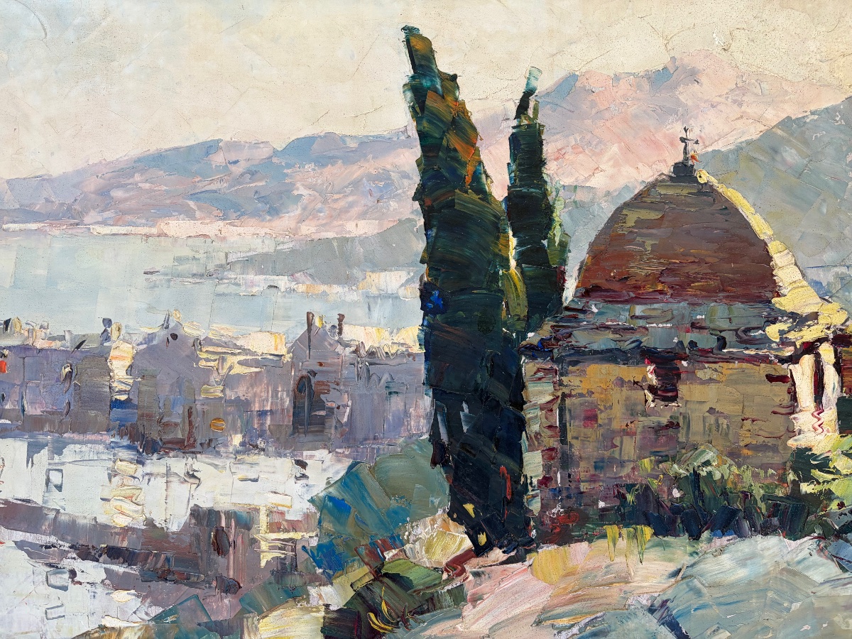 Tony Cardella – Erbalunga, Corse – Huile sur panneau-photo-3