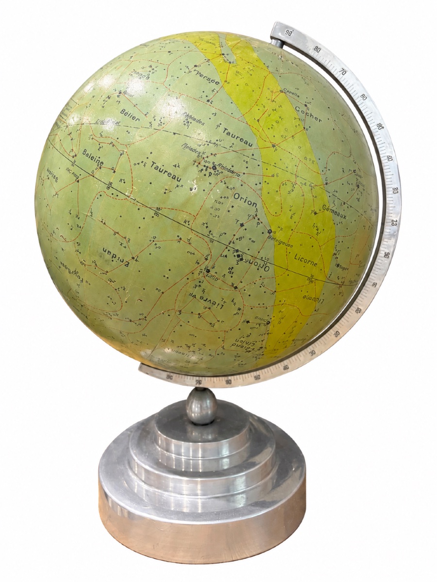 Globe céleste d’époque Art Déco signé Th. Moreux – Maison Forest, Paris