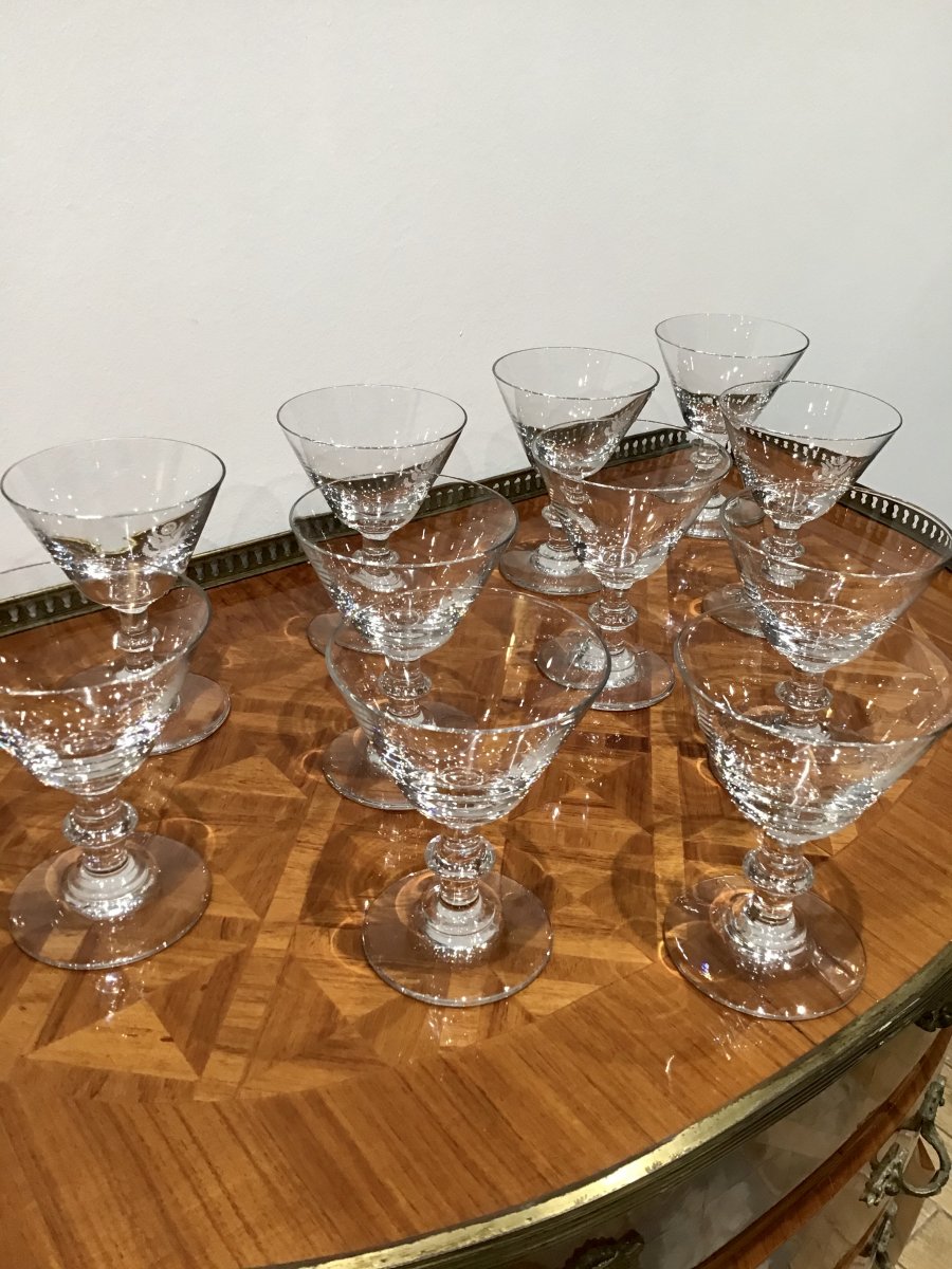 Baccarat, « le Grand Sceau Des États-unis » Service à Liqueur 12 Pièces -photo-2