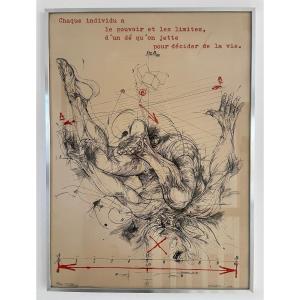 Velickovic Vladimir. Lithographie, En Collaboration Avec Alain Jouffroy