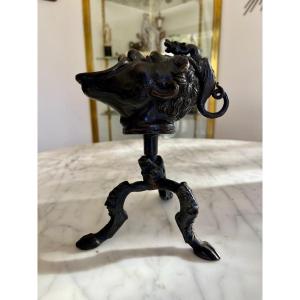 LAMPE A HUILE SATYRE