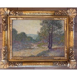 Émile Ancelet (1865-1951) La forêt du Touquet. Huile sur toile