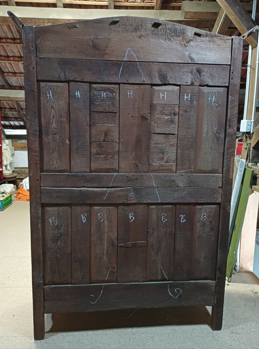 Louis XV Wardrobe In Natural Wood-photo-3