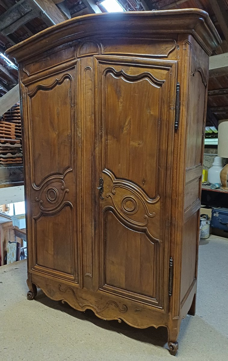 Louis XV Wardrobe In Natural Wood