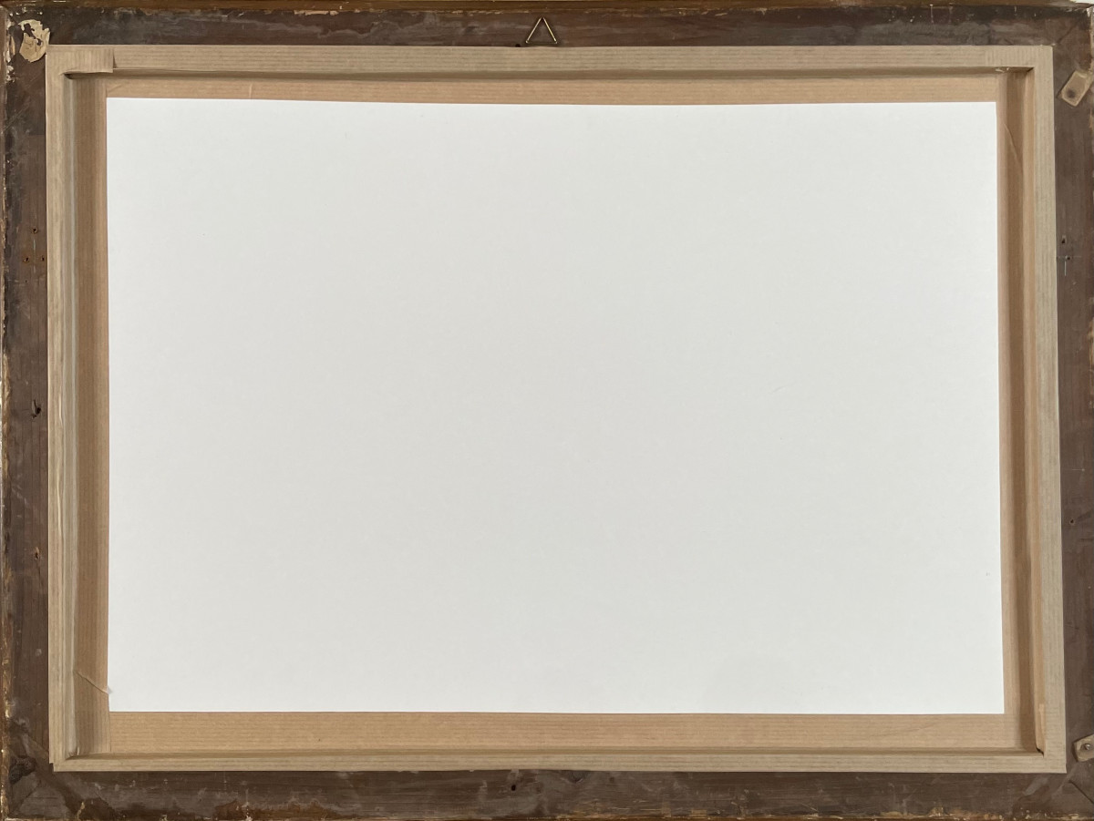 François Alfred Delobbe (1835-1920) Study Of A Breton Peasant, Drawing On Blue-grey Paper-photo-4