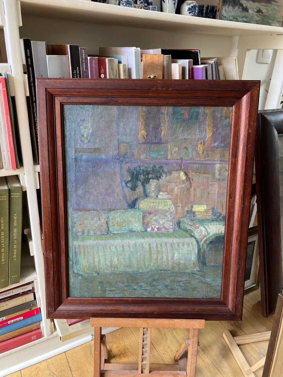 Adolphe Boigegrain (1870–1957) The Artist’s Studio, Oil On Canvas, Ca. 1905, Signed-photo-1