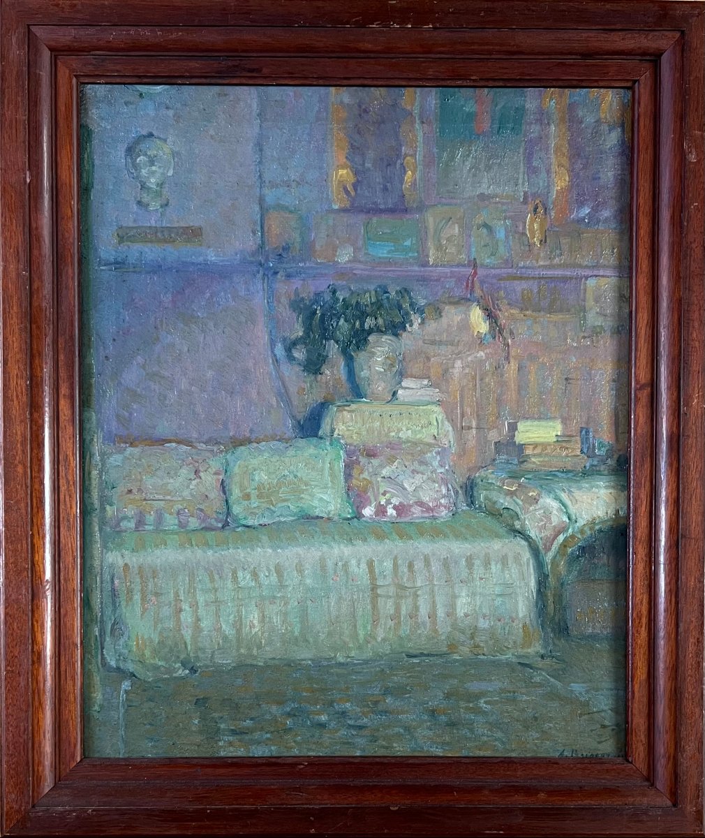 Adolphe Boigegrain (1870–1957) The Artist’s Studio, Oil On Canvas, Ca. 1905, Signed