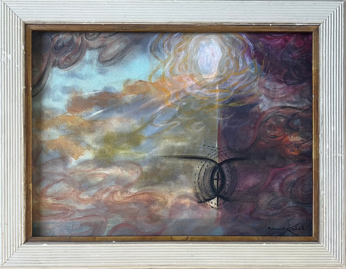 Maurice Chabas (1862–1947) Spiritualist Composition, Oil On Canvas, Signed, Circa 1910