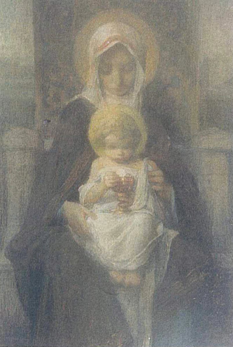 Joseph Castaing (1860–1918) Notre Dame De Pau, Black Pencil On Vellum, Circa 1915-photo-4