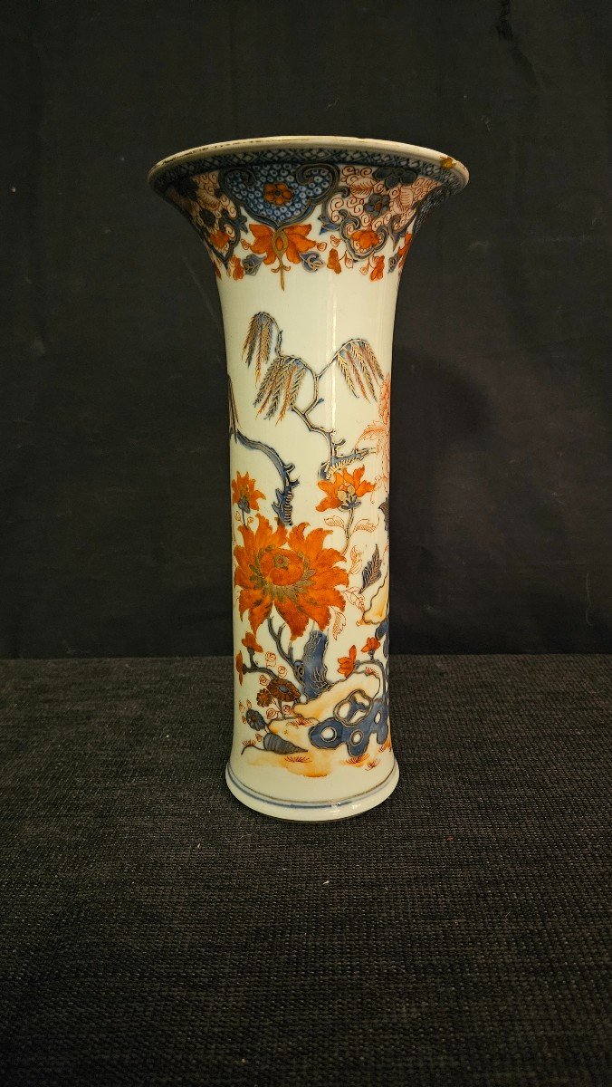 Vase Rouleau  - Porcelaine De Chine XVIIIème-photo-2