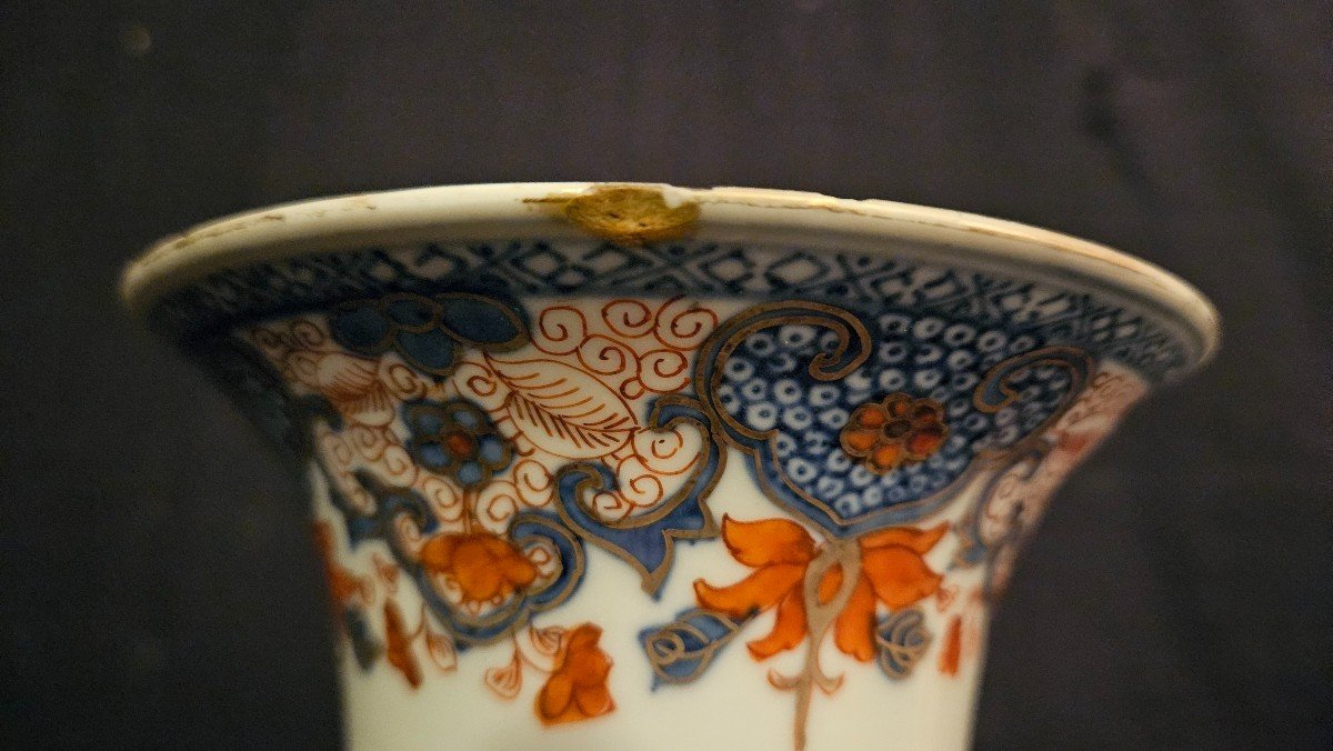 Vase Rouleau  - Porcelaine De Chine XVIIIème-photo-4