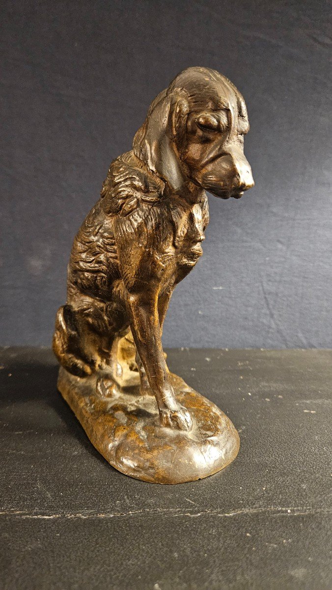 Bronze Terrier Sculpture - Attributed To Frémiet-photo-2