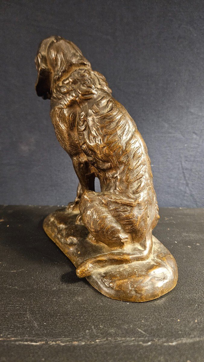 Bronze Terrier Sculpture - Attributed To Frémiet-photo-4