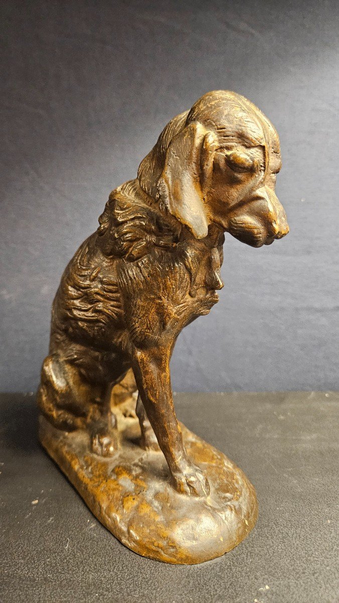 Sculpture De Terrier En Bronze - Attribué à Frémiet-photo-2