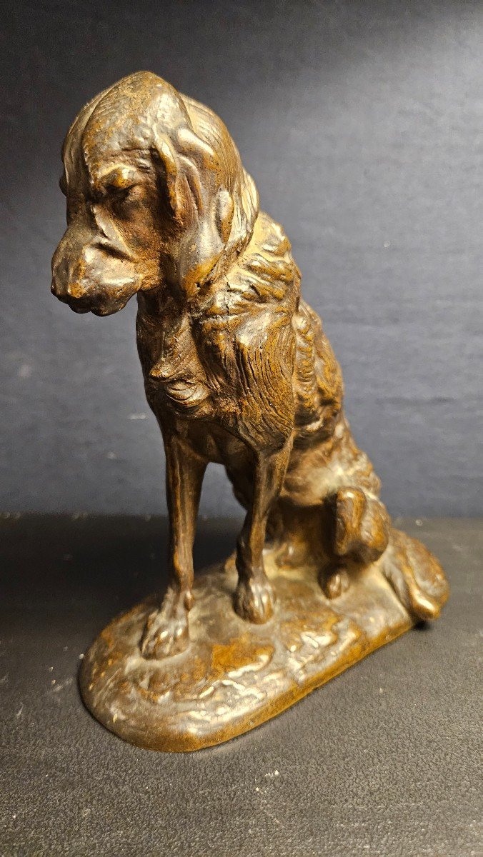 Sculpture De Terrier En Bronze - Attribué à Frémiet-photo-3