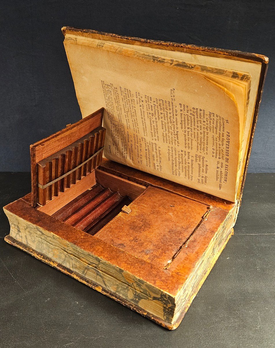 Cigar Humidor In An Old Book