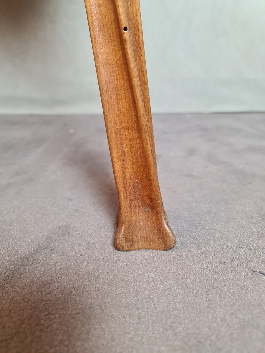 Flat Desk / Table Attributed To Majorelle "chestnut Leaves"-photo-2