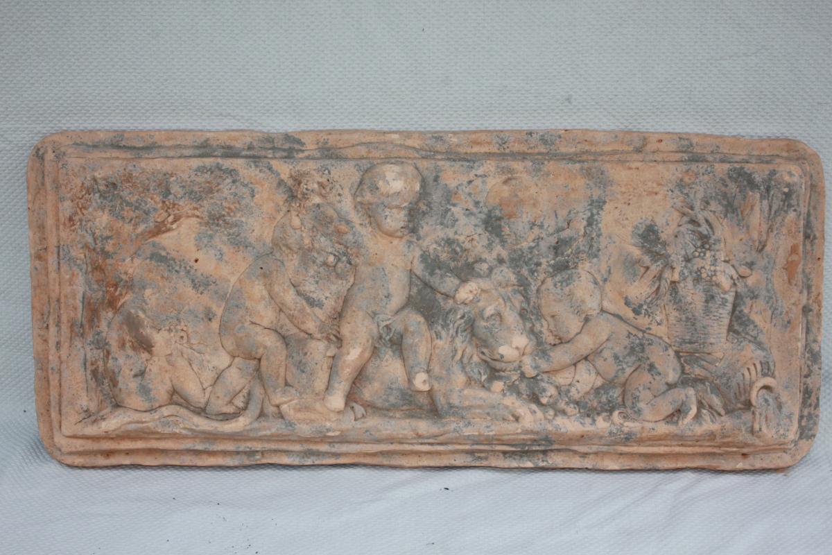 Bas Relief En Terre Cuite-photo-4