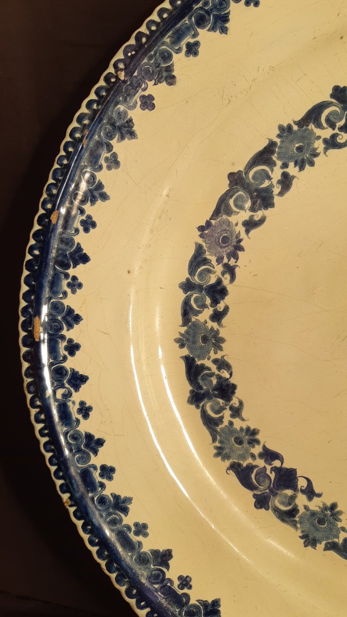 Large Earthenware Dish - Bayeux - 19th-photo-2