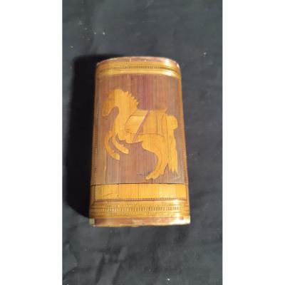 Straw Marquetry Box - 19th