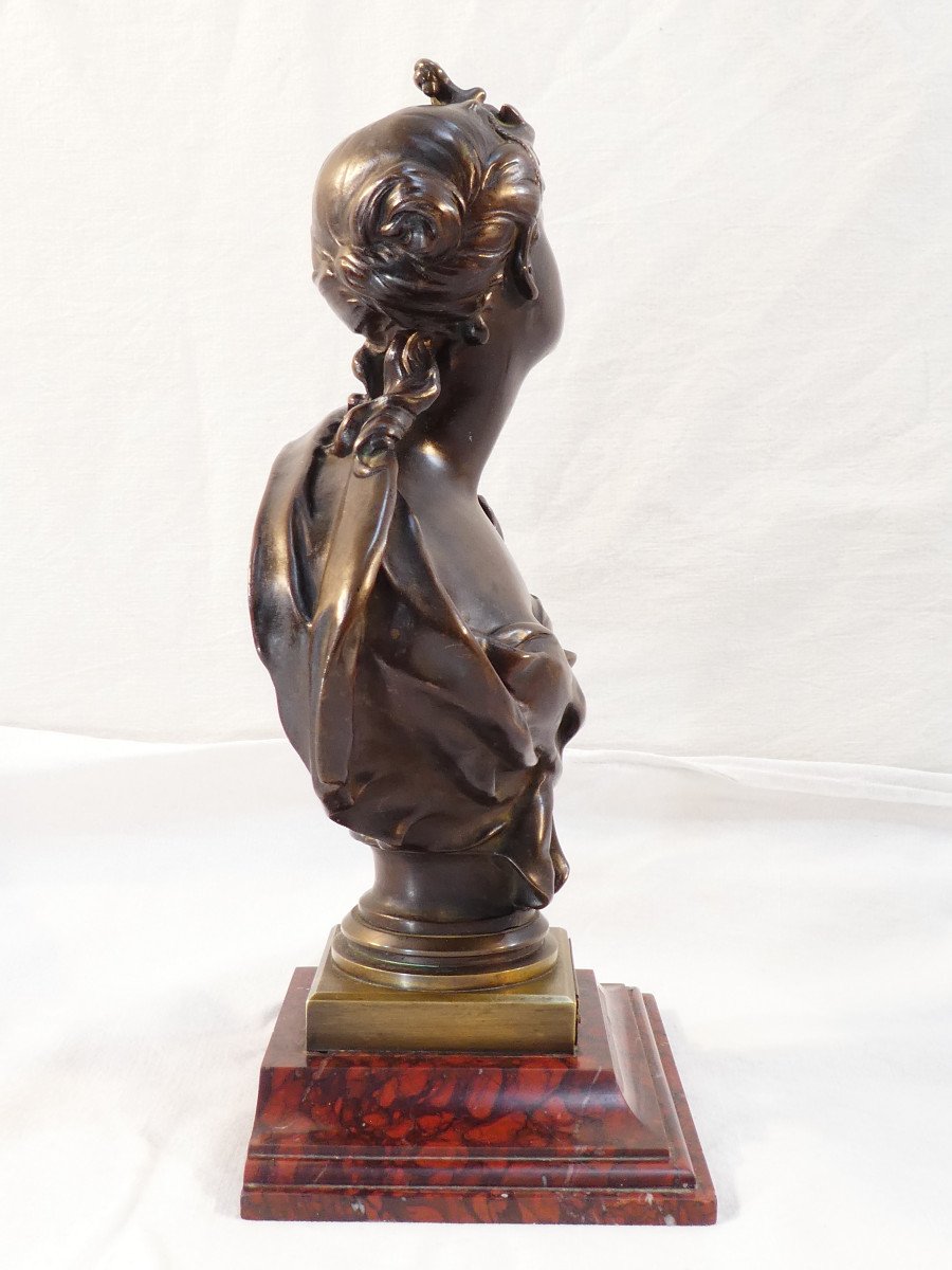 19th Century Bronze By Felix Pierre Richard "esperance"-photo-1