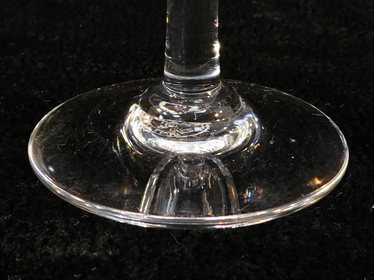 10 verres a vin blanc en CRISTAL DE BACCARAT Modele COTE D'AZUR-photo-4