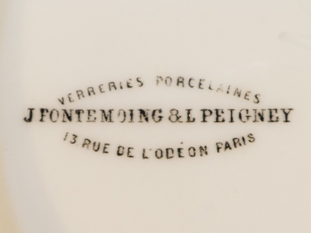 Pot A Pharmacie En Porcelaine De Paris "fontemoing & Peigney" Sapo Ol :oliv-photo-6