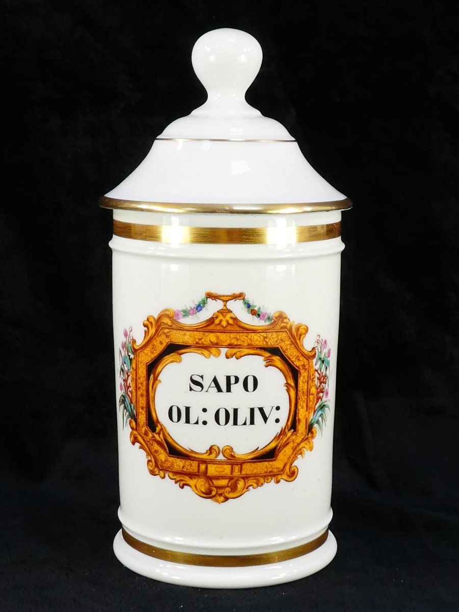 Pot A Pharmacie En Porcelaine De Paris "fontemoing & Peigney" Sapo Ol :oliv