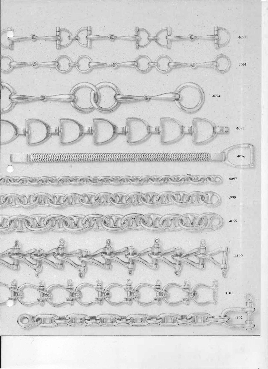 Gaetan De Percin Bracelet In Solid Silver Hermes Style-photo-8
