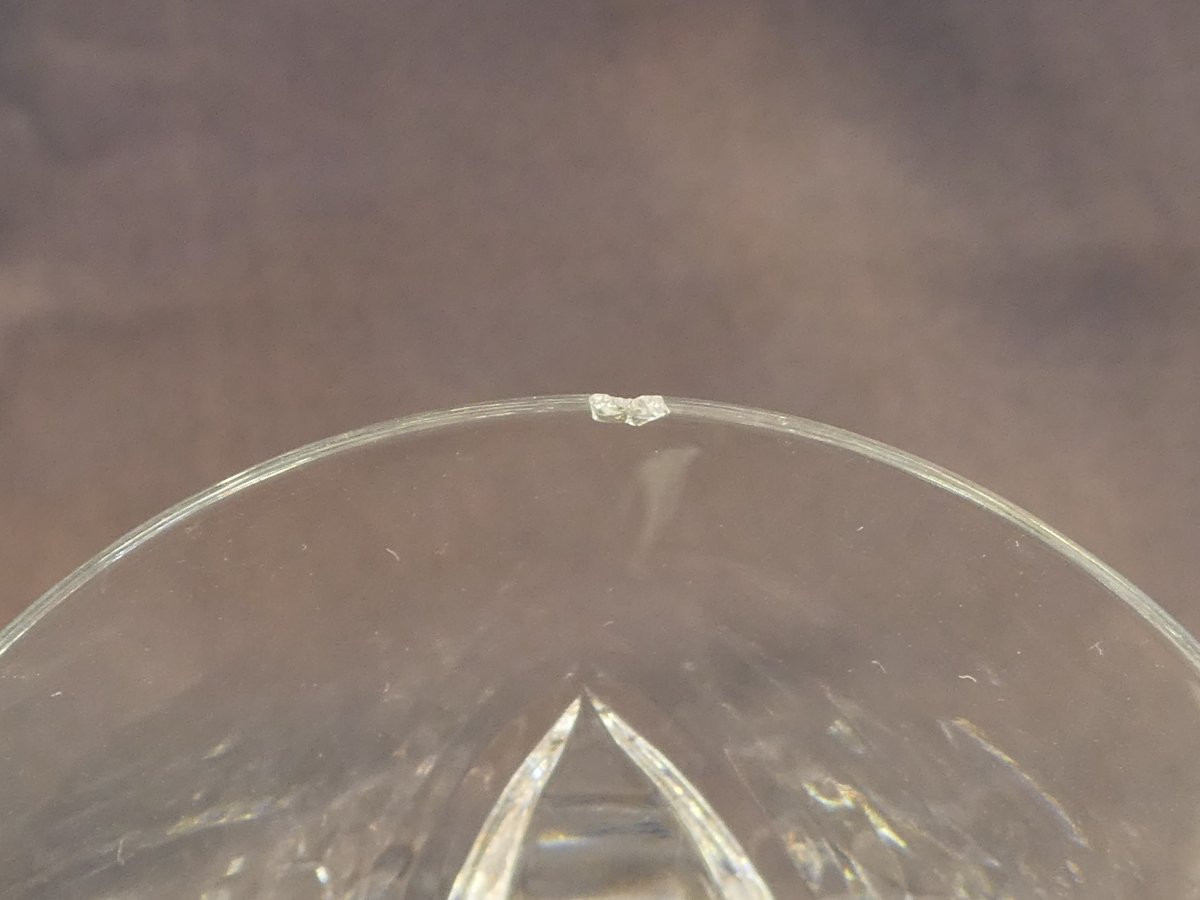 Saint-louis Crystal 9 Champagne Flutes Camargue Model 18.5 Cm-photo-5