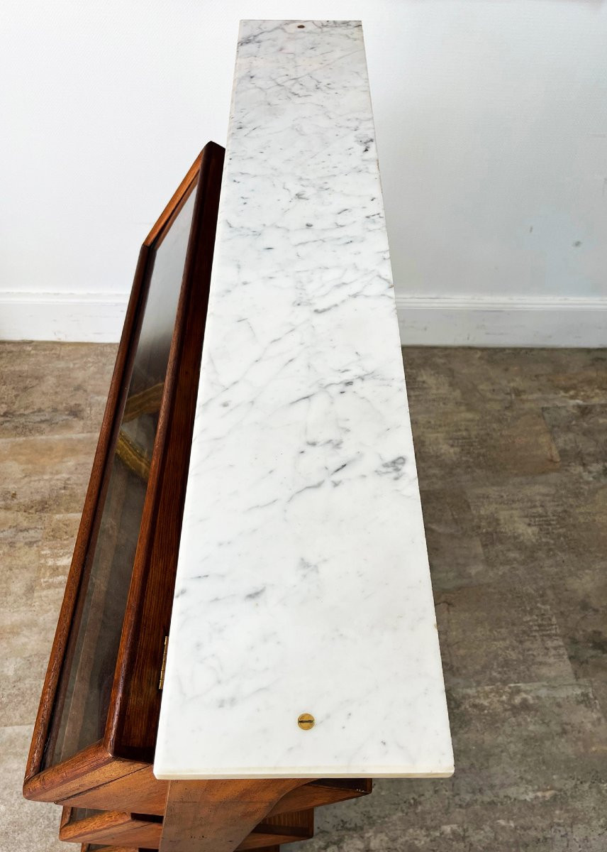 RARE Meuble de Metier Vitrine de présentation "CARR'S & CO BISCUITS" 19eme-photo-7