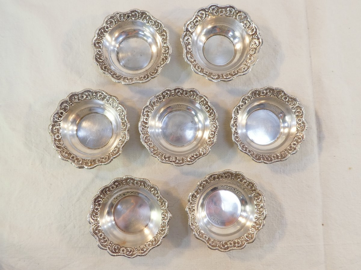 7 Solid Silver Cups 296 Grams-photo-2