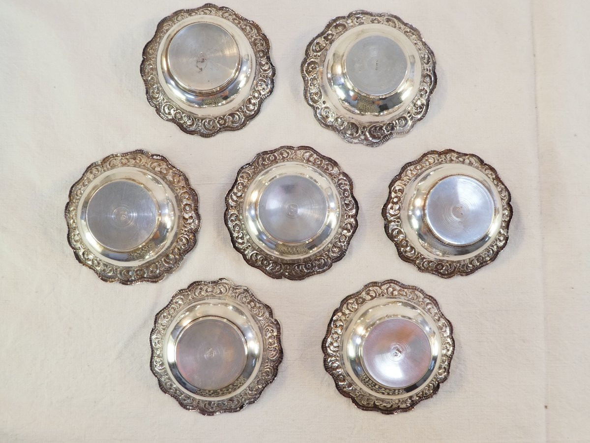 7 Solid Silver Cups 296 Grams-photo-3