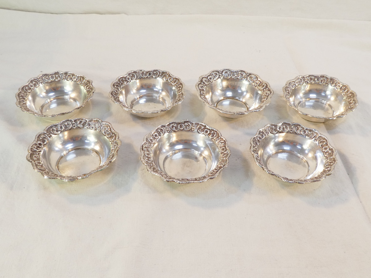 7 Solid Silver Cups 296 Grams