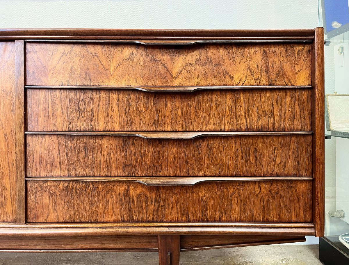 Enfilade vintage design Scandinave en Palissandre année 50/60-photo-4