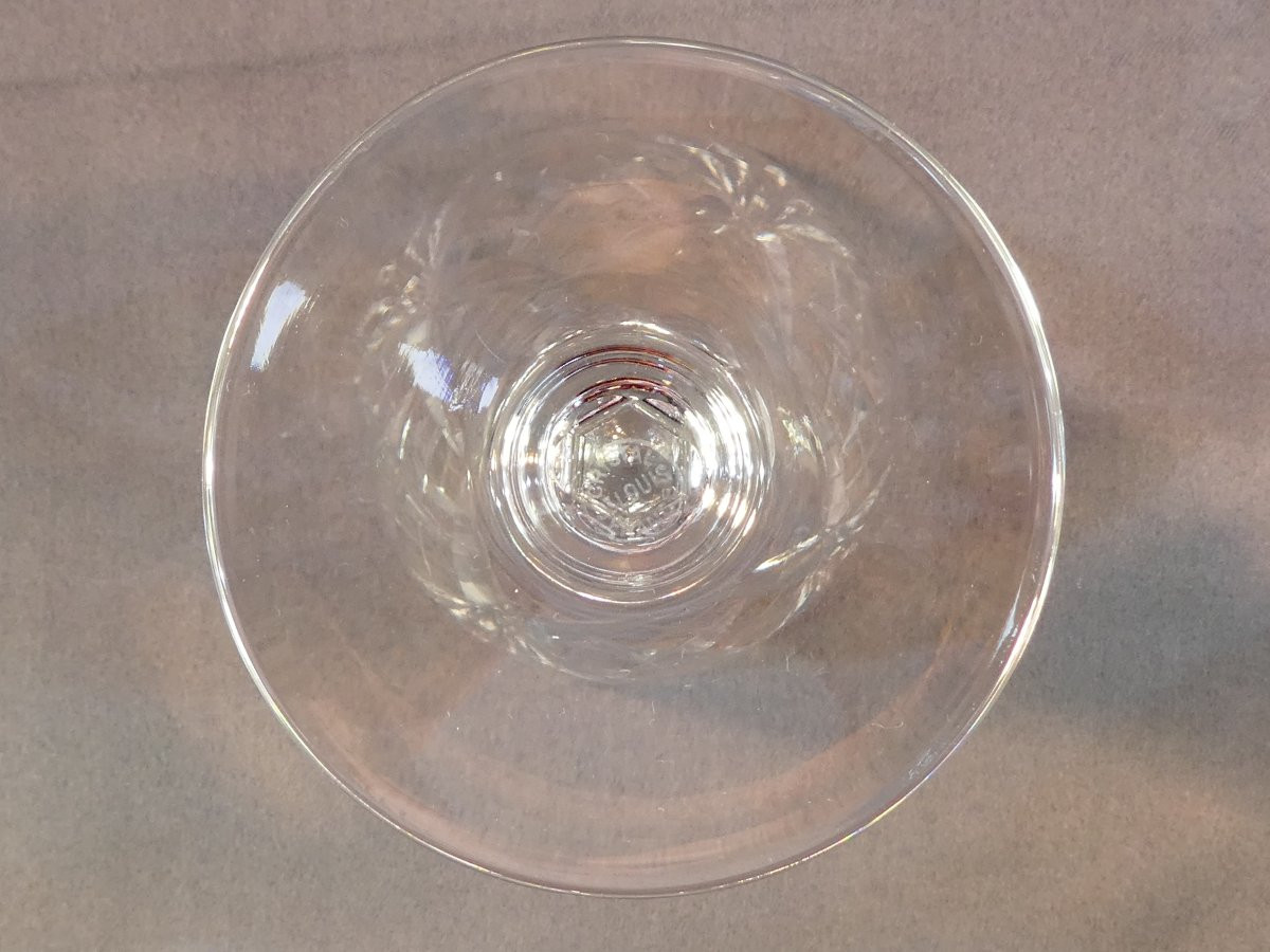 CRISTAL de SAINT-LOUIS 10 verres a eau modele CHANTILLY 18,7 cm-photo-1