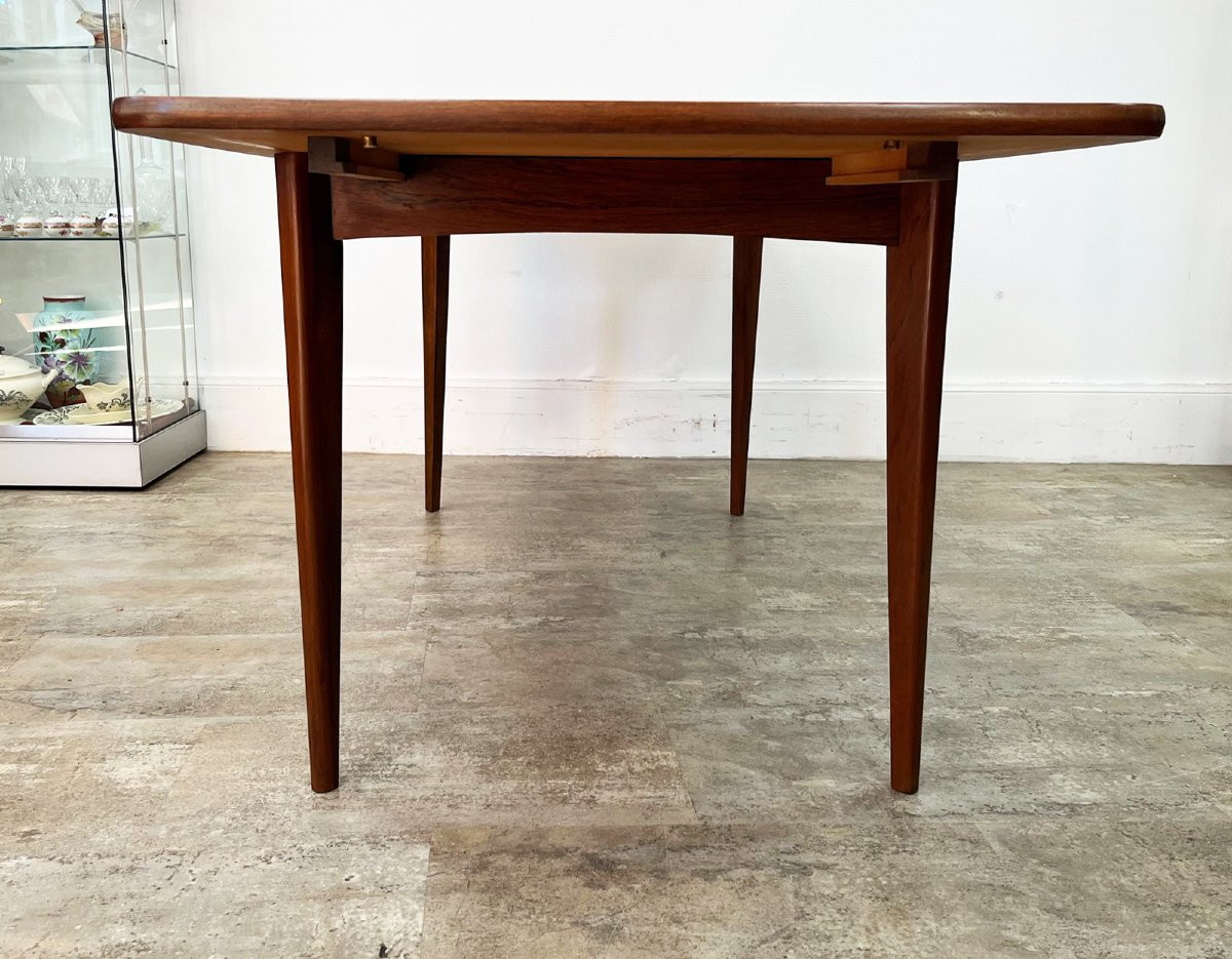 Vintage Scandinavian-style Rosewood Table From The 50s/60s-photo-7