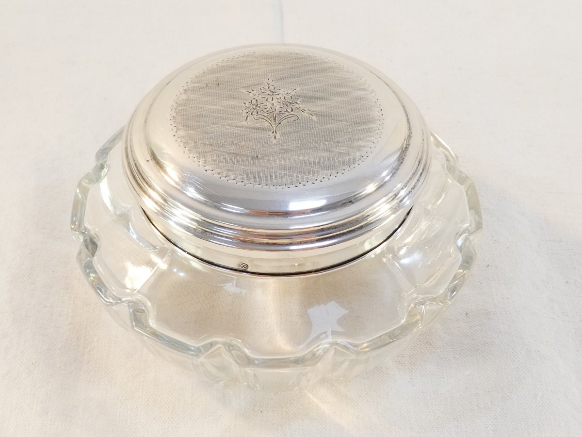 7-piece Toiletry Set In 800 Solid Silver From The 20s/30s-photo-2
