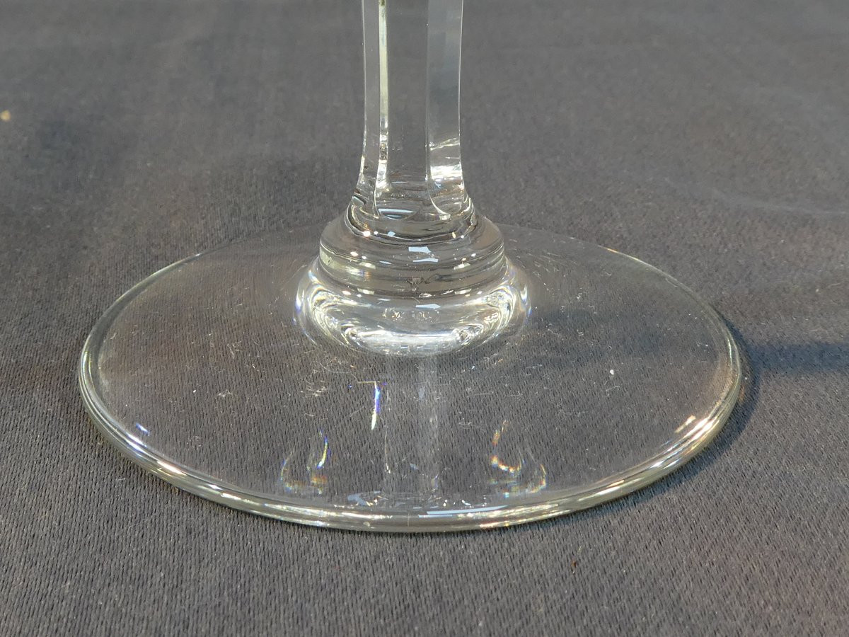 CRISTAL de SAINT-LOUIS 12 verres a Vin rouge modele CHANTILLY 17,5 cm-photo-2