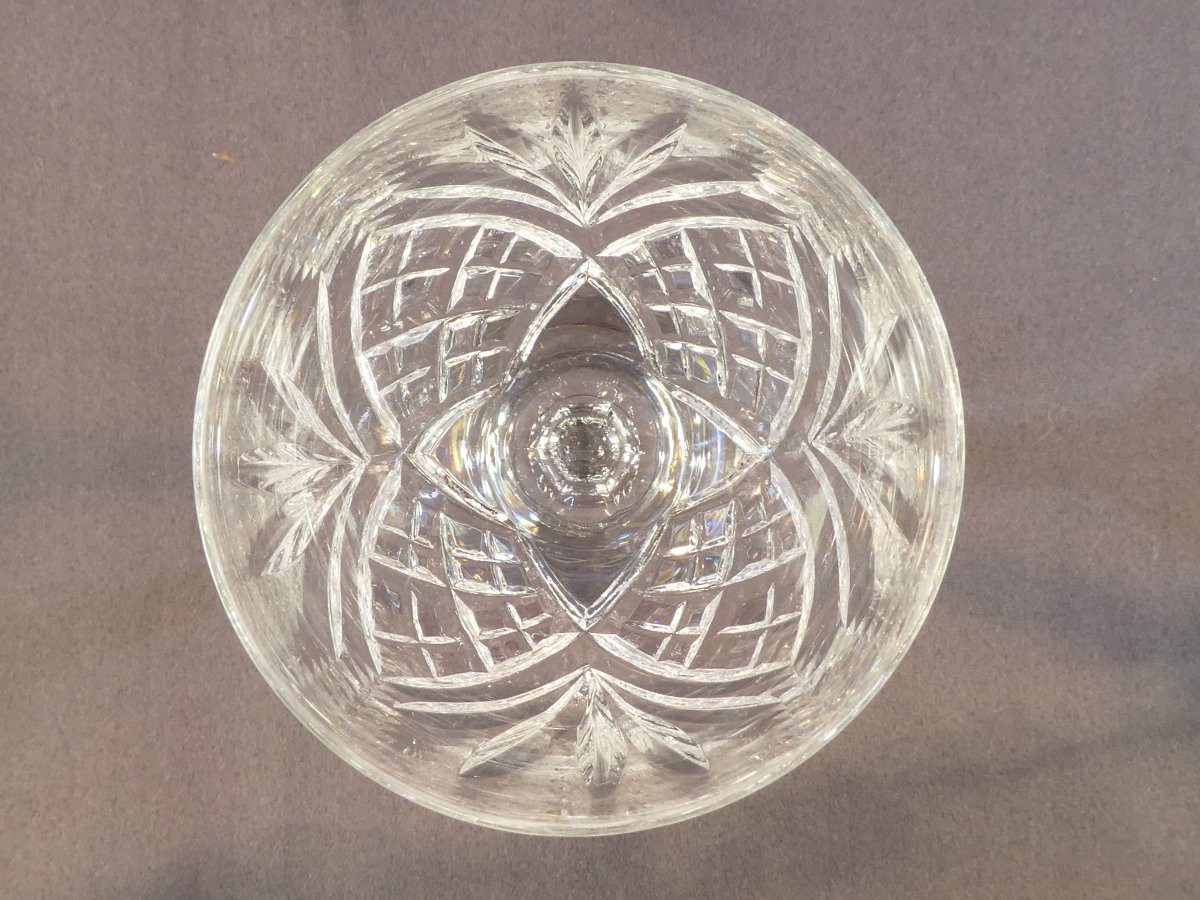 CRISTAL de SAINT-LOUIS 12 verres a Vin rouge modele CHANTILLY 17,5 cm-photo-3