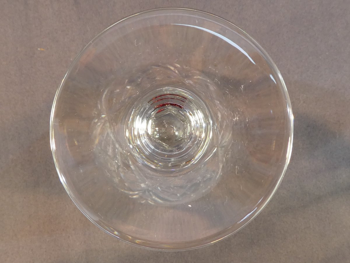 CRISTAL de SAINT-LOUIS 12 verres a Vin rouge modele CHANTILLY 17,5 cm-photo-4