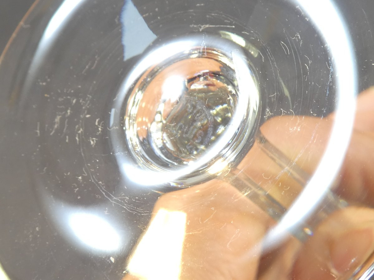 CRISTAL de SAINT-LOUIS 12 verres a Vin rouge modele CHANTILLY 17,5 cm-photo-5