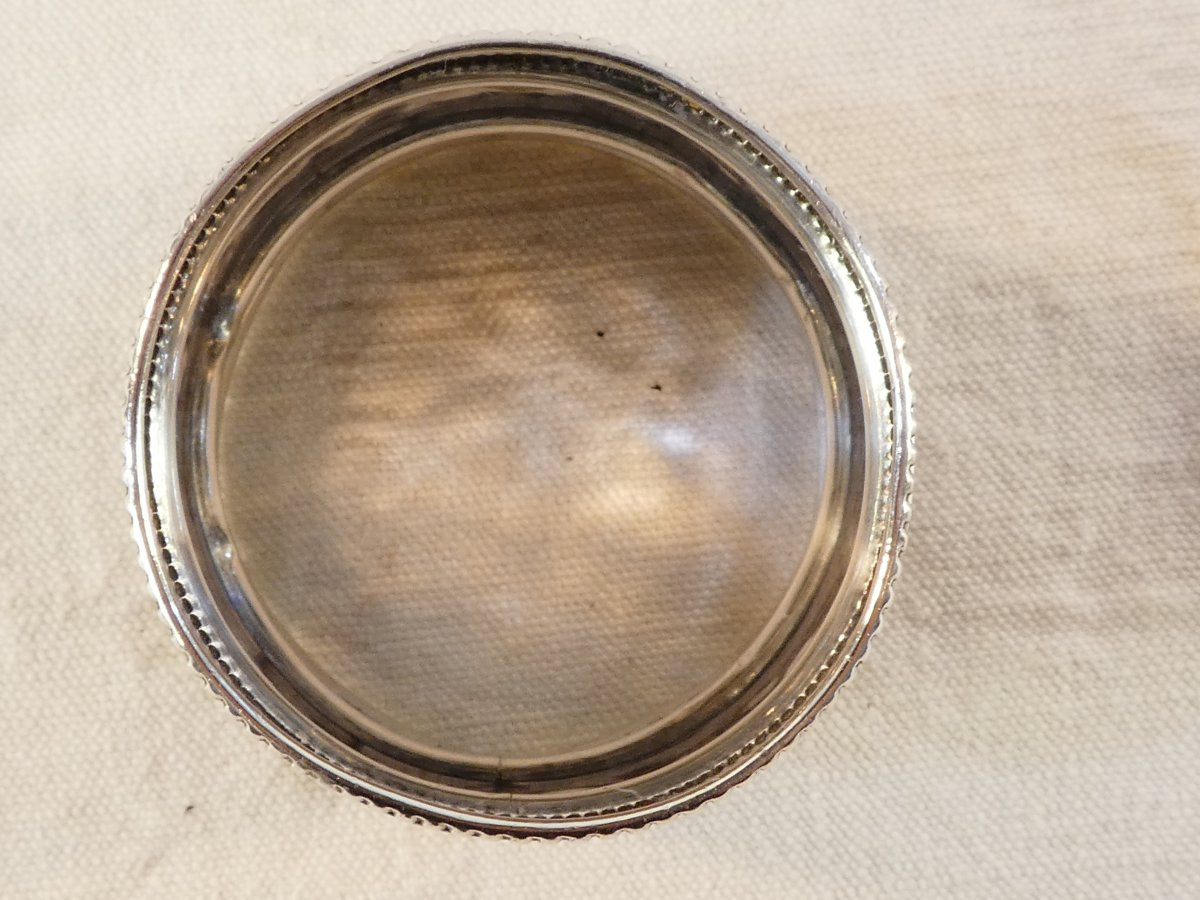 19th Century Solid Silver Napkin Ring With Md Number-photo-5