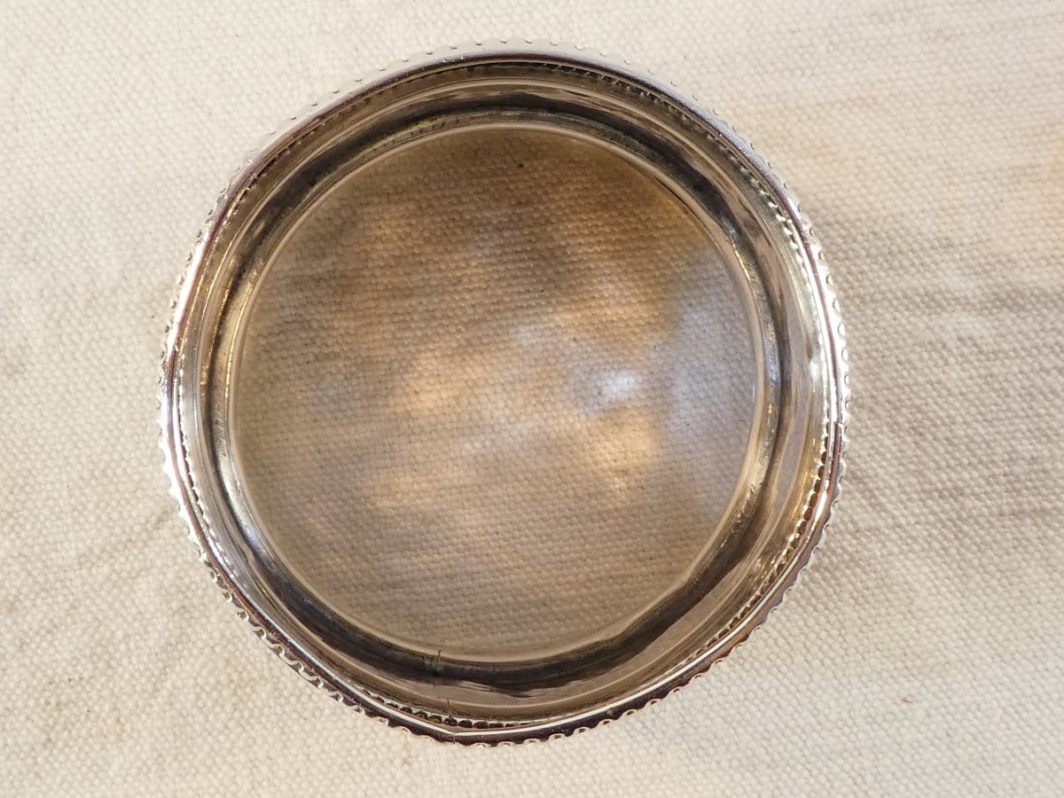 19th Century Solid Silver Napkin Ring With Md Number-photo-6