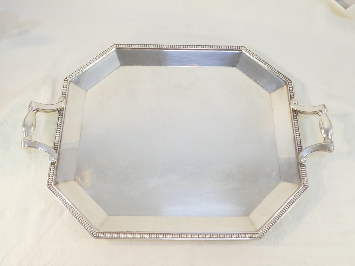 Christofle Gallia Colbert 5-piece Silver-plated Coffee/tea Service, Silver-plated Metal.-photo-2